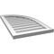 Ekena Millwork Quarter Round Top Right Surface Mount PVC Gable Vent w/ 2"W x 2"P Brickmould Sill Frame, 18"W x 30"H GVPQR18X3003SN - alternate 4